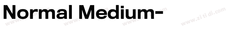 Normal Medium字体转换